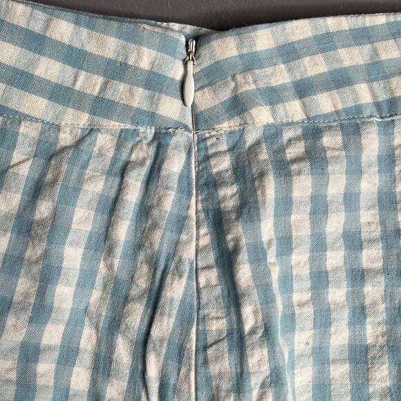 Noisy May Blue and White Gingham Mini Skirt Size Medium - Picture 4 of 7